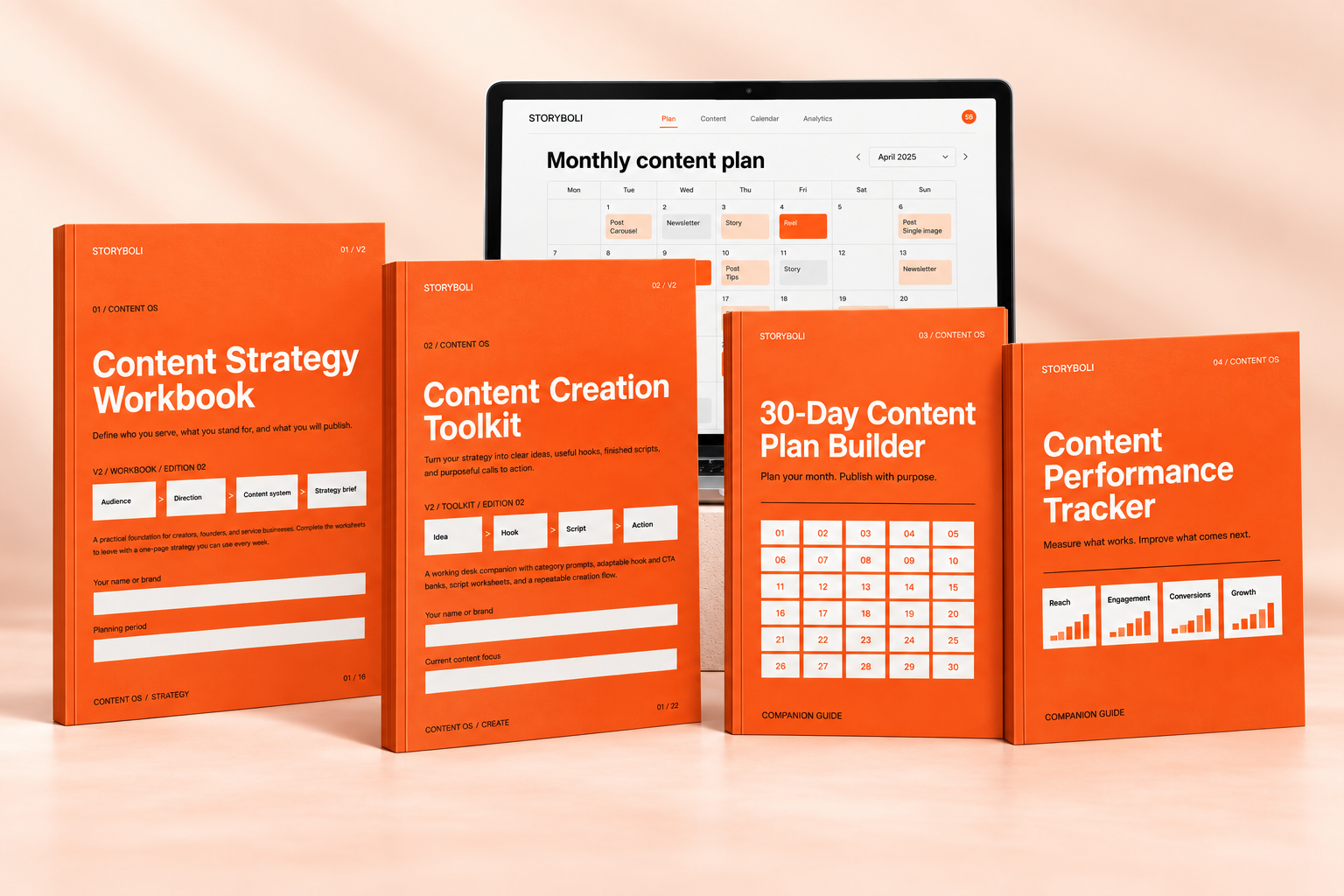 Home Storyboli Digital Asset Pack: two PDF workbooks and two spreadsheet tools